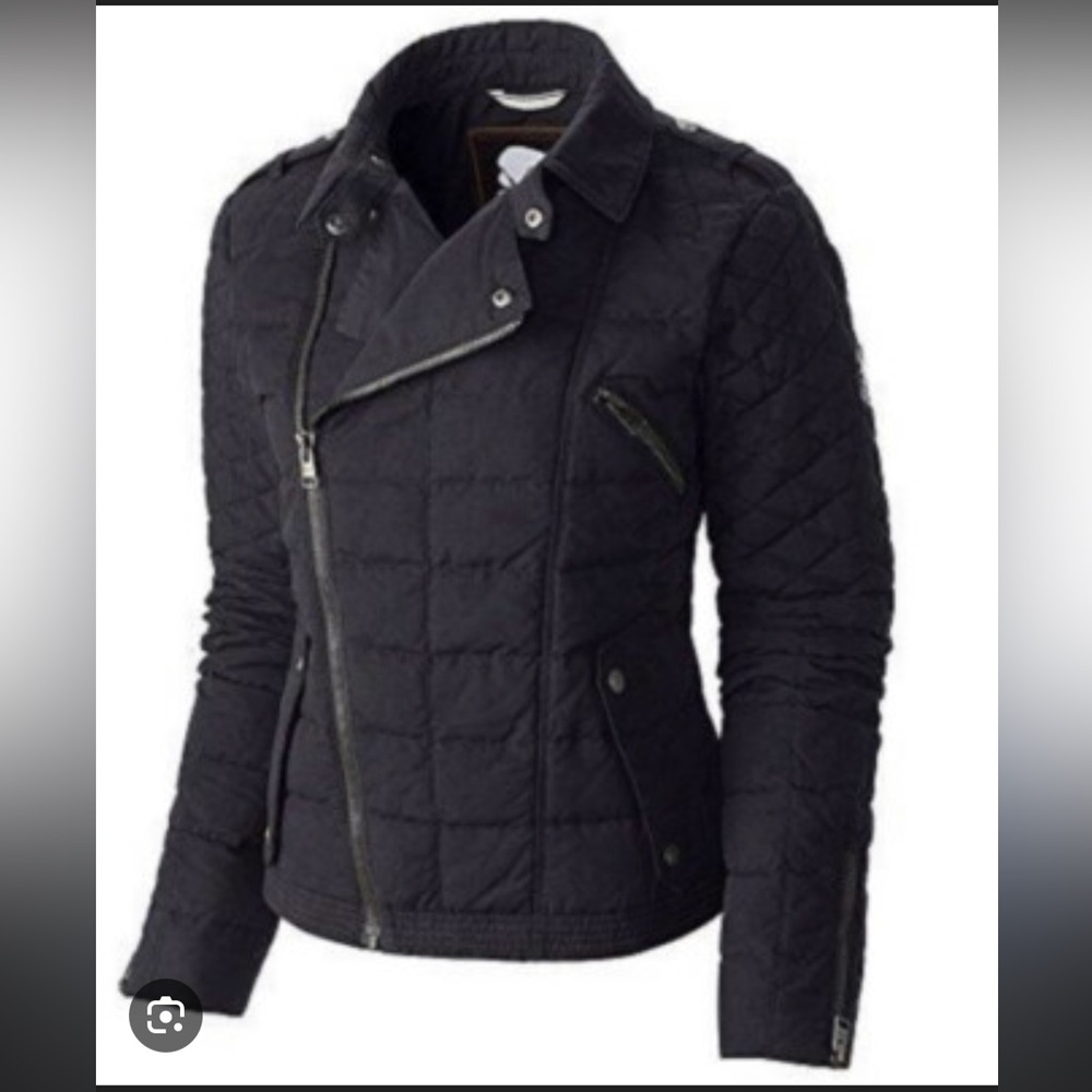 Sorel Conquest Carly Down Moto Quilted Jacket Waterproof size Large